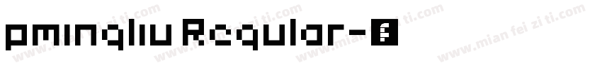pmingliu Regular字体转换